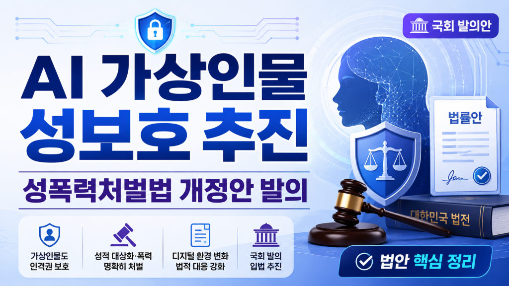 AI 가상인물 성보호 추진 성폭력처벌법 개정안 발의 대표 이미지